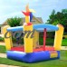 Gymax Kids Moonwalk Bounce House Inflatable Castle Jumper Rotating Windmill   